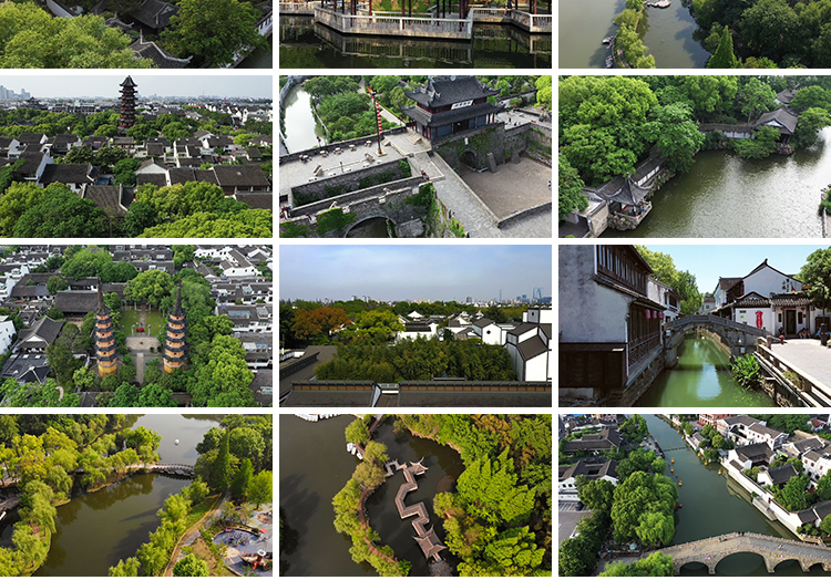 苏州园林古镇建筑古朴房屋凉亭湖水巷古典景色旅游景区短视频素材插图7