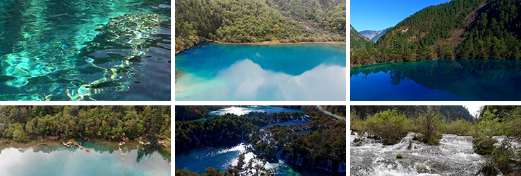 九寨沟高清风景点旅游景区五彩池山河瀑布航拍实拍风光短视频素材插图7