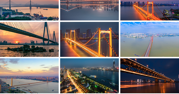 长江大桥江水跨江桥梁建筑夜景风光照片摄影高清抖音图片设计素材插图7