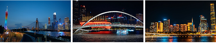 广东广州繁华城市建筑航拍延时风光夜景地标小蛮腰塔实拍视频素材插图7