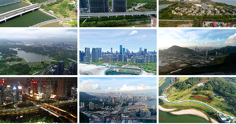 广东深圳南山城市风光地标夜景航拍视频素材人才公园风景视频素材插图7