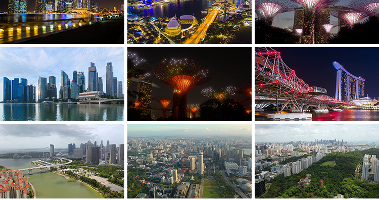 新加坡城市地标建筑风光夜景东南亚风景都市旅游景点实拍视频素材插图7