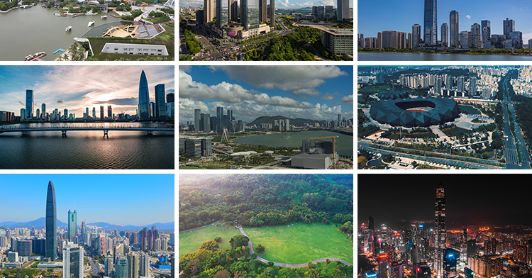 深圳城市地标风光实拍航拍延时繁华都市夜景高楼大厦CBD视频素材插图7