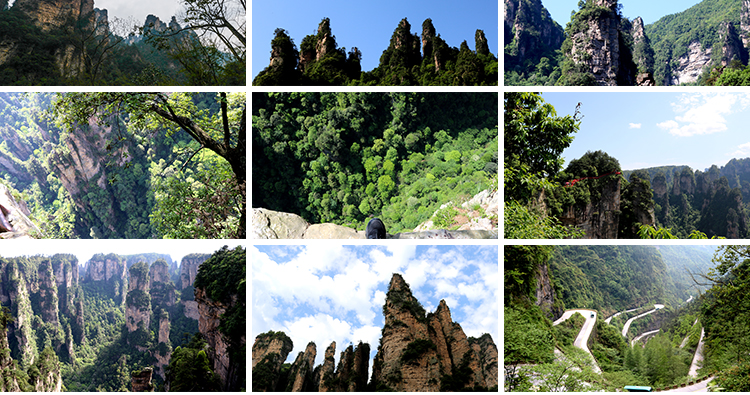 张家界旅游风景点风光山峰山脉高山美景摄影抖音高清图片设计素材插图7