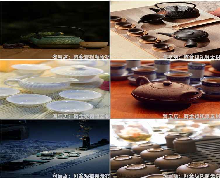 茶杯茶壶茶具茶盘茶器茶文化茶叶茶业绿幕虚拟直播背景图片素材插图7
