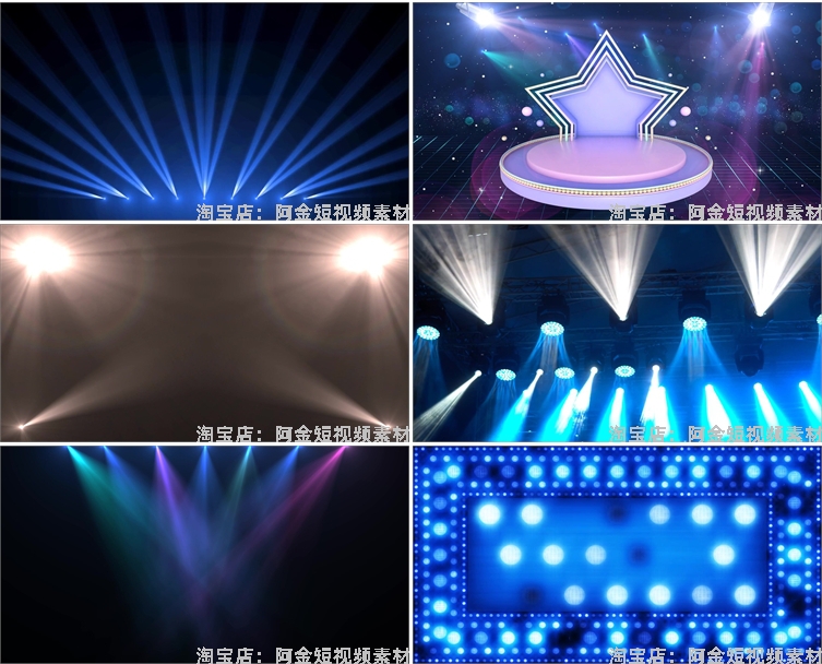 灯光秀屏幕舞台活动演出开场晚会抖音动态直播间led背景视频素材插图6