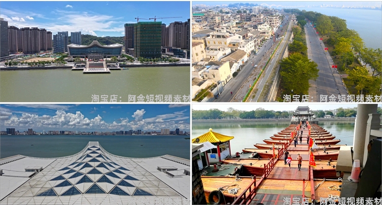 广东潮州城市建筑景点风光航拍风景素材高清旅游自然治愈系短视频插图7