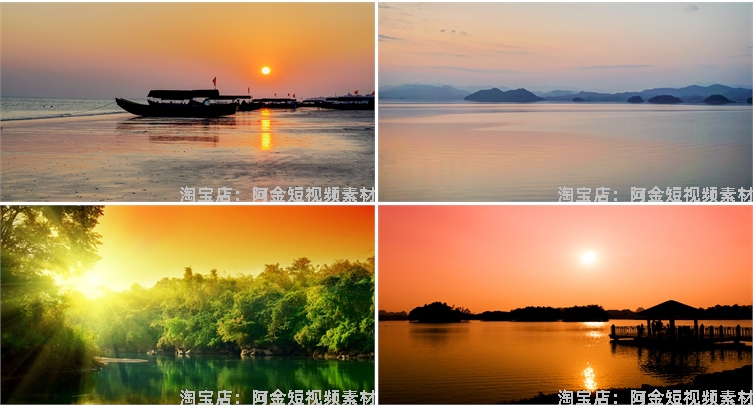 黄昏湖面海面海边大海天空晚霞日落风景素材高清治愈系摄影图片照插图6