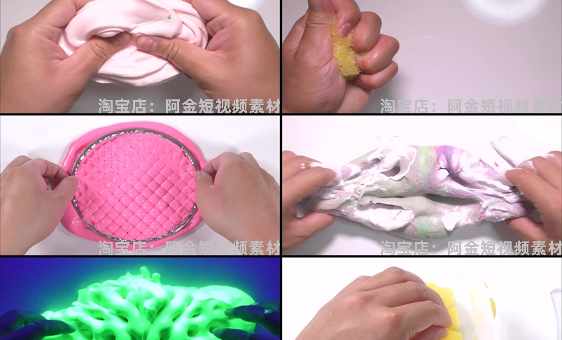 史莱姆水晶泥手工国外横屏高清解压小说推文素材无水印短视频引流插图6