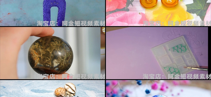 小饰品制作手工DIY高清横屏国外视频自媒体解压小说推文素材引流插图6