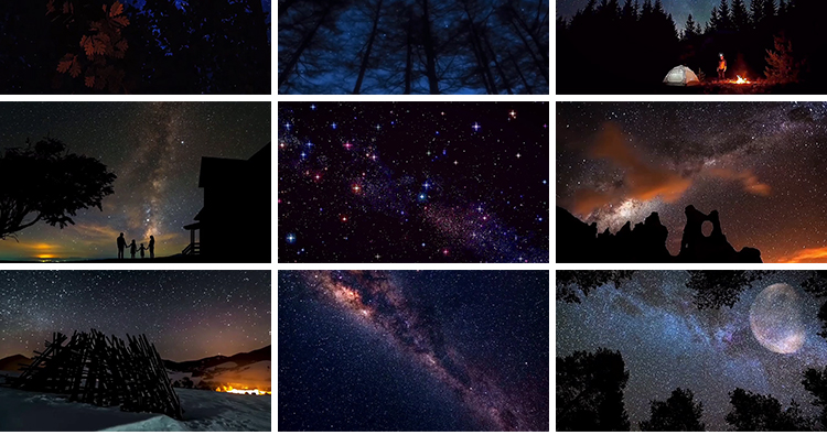 夜晚星空治愈系星光点点天空流星美景夜景自然风景抖音短视频素材插图7