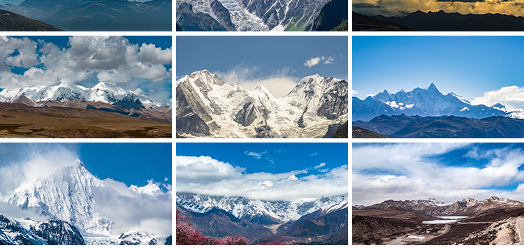 雪山风景航拍风光西藏川西旅游景点山脉自然美景高清实拍视频素材插图7