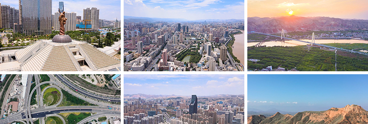 甘肃兰州城市建筑地标风景点旅游航拍风光黄河大桥夜景短视频素材插图5