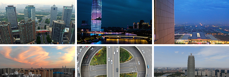 河南郑州城市建筑航拍地标延时CBD夜景风光天际线立交桥视频素材插图5