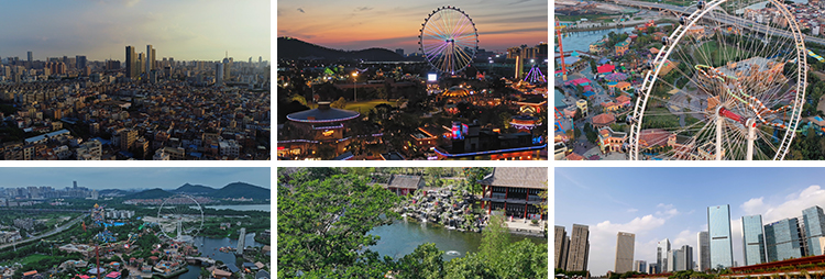 广东佛山城市地标CBD顺德夜景航拍延时摄影宣传体育中心视频素材插图5