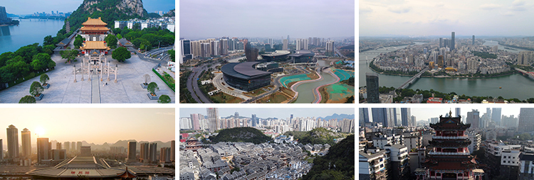 柳州城市地标建筑航拍延时大桥夜景宣传旅游景点CBD高清视频素材插图5