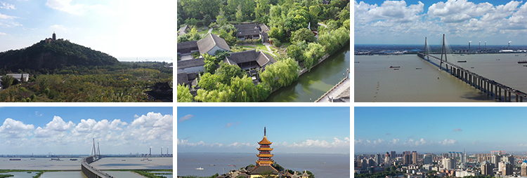 江苏南通苏通大桥城市建筑风光延时摄影旅游风景区航拍短视频素材插图5