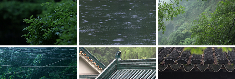 雨天雨滴下雨屋檐水滴落空镜情感孤独唯美意境禅意禅心短视频素材插图5