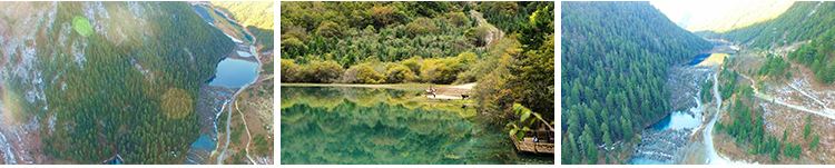 九寨沟高清风景点旅游景区五彩池山河瀑布航拍实拍风光短视频素材插图5