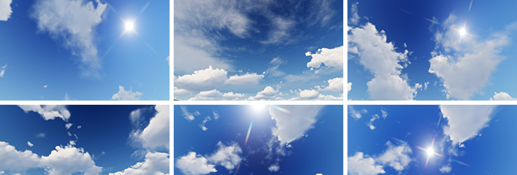 天空蓝天白云云彩云朵流动云层晴空万里晴天乌云实拍延时视频素材插图5