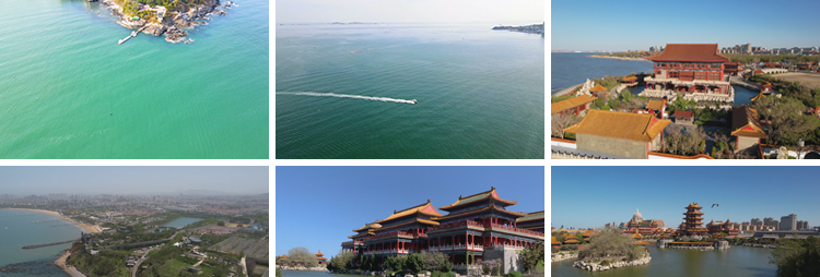 烟台灯塔蓬莱阁三仙台风光旅游风景点城市风光八仙过海短视频素材插图5