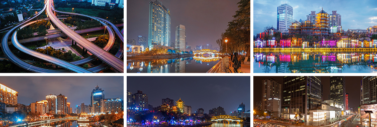 成都城市风光建筑夜景照片旅游景点风景摄影抖音高清图片设计素材插图5