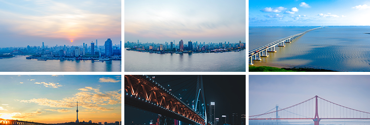 长江大桥江水跨江桥梁建筑夜景风光照片摄影高清抖音图片设计素材插图5