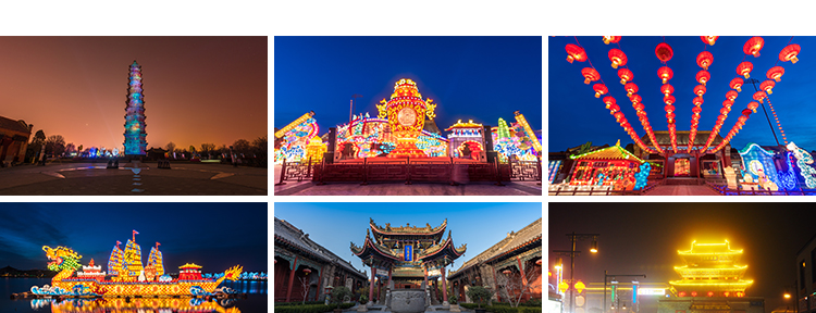 河南开封古都清明上河园景区开封府古城古街夜景摄影JPG图片素材插图5