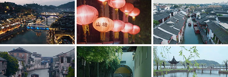 江南水乡水巷街道古镇古风古朴唯美意境建筑实拍旅游风景视频素材插图5