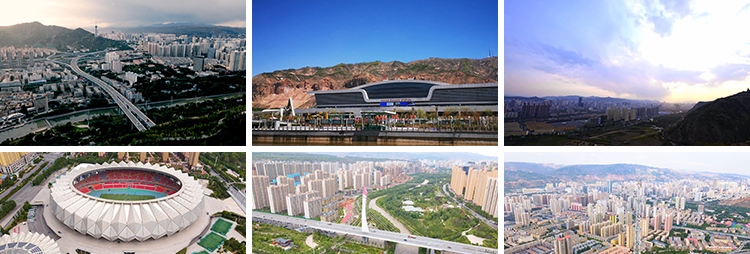 青海西宁城市风光塔尔寺城东区城西区火车站城中区电视塔视频素材插图5