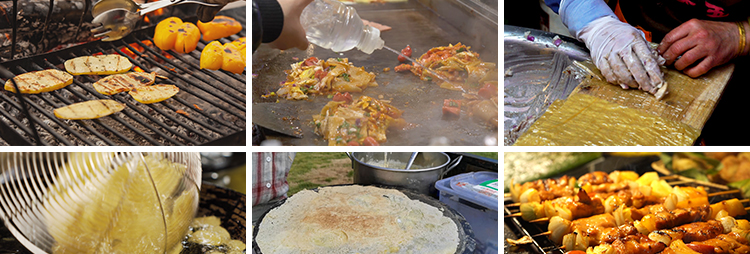 夜市小吃街头特色路边摊烤串炸串城市街头美食自媒体剪辑视频素材插图5
