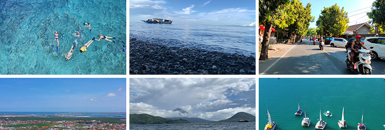 印尼巴厘岛海边风光大海滩情人崖酒店风景印度尼西亚旅游视频素材插图5