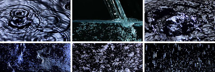 雨水滴水珠涟漪波纹水流淌水花溅起滴露高清动态LED背景视频素材插图6