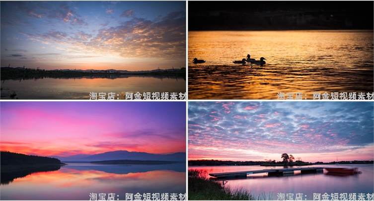 黄昏湖面海面海边大海天空晚霞日落风景素材高清治愈系摄影图片照插图4